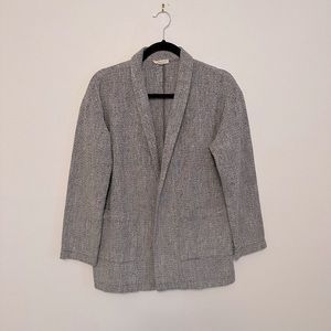 Eileen Fisher Organic Cotton Longline Oversized Minimalist Blazer S